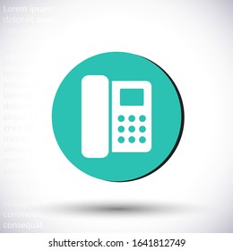 Home phone  vector icon , lorem ipsum Flat design