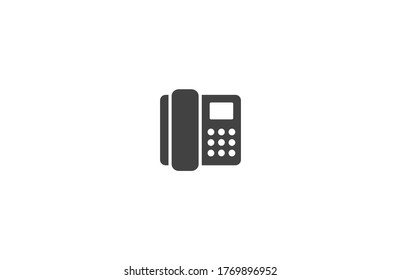 Icono vector del teléfono residencial, lorem ipsum Diseño plano