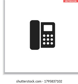 Home phone vector icon , lorem ipsum Flat design