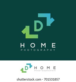 home photography initial Letter D Logo design