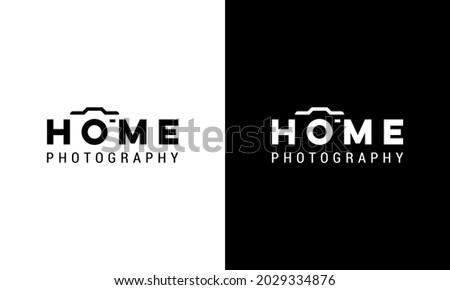 Home Photography Wordmark Typography Text Lettering Negative Space Logo Design Inspiration