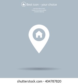 Home pin , Map pin icon
