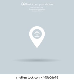 Home pin , Map pin icon