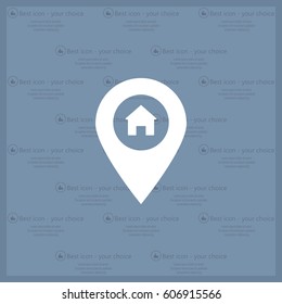 Home pin , Map pin icon