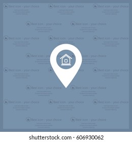 Home pin , Map pin icon