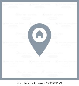 Home pin , Map pin icon