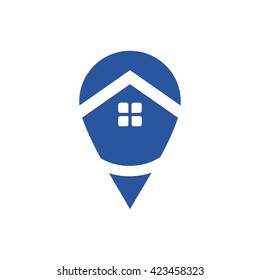 home pin map logo