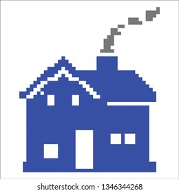 Home Pixel look Art, Vector