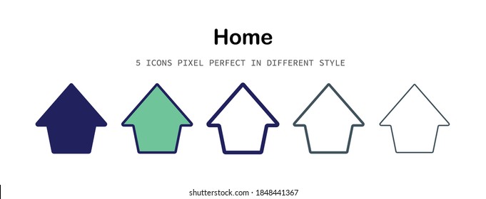 Home pixel-perfect icon for design work such as website, application, infographic, book, magazine, presentation, poster, screen printing.