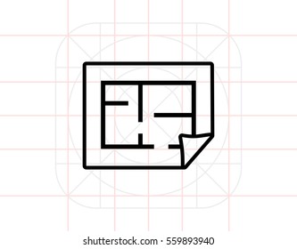 Home Plan Icon