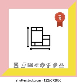 Home plane icon vector