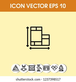 Home plane icon vector