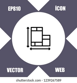 Home plane icon vector