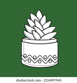 Home Plant Cactus Digital Stamp