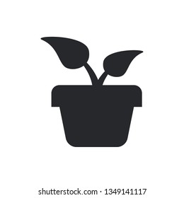 home plant flat vector icon