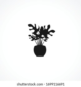 icono de la planta doméstica. elemento vectorial aislado