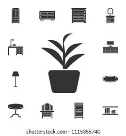 Home plant icon. Simple element illustration. Home plant symbol design from Home Furniture collection set. Can be used for web and mobile on white background