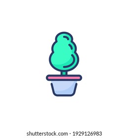 Home Plant icon in vector. Logotype