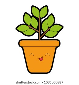 home plant kawaii character