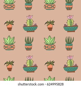 Home plants pattern