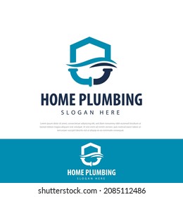 Home plumbing and heating service logo Template Design vector illustration,symbols,icons