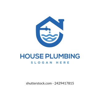 Home Plumbing Service Logo Template Design Vector.