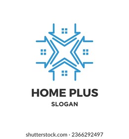 Creador de logotipo de Home plus