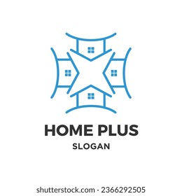 Creador de logotipo de Home plus