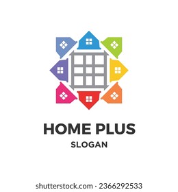 Creador de logotipo de Home plus