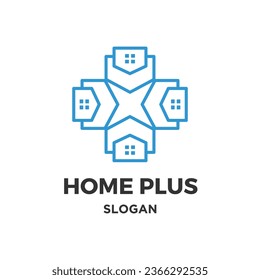 Creador de logotipo de Home plus