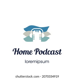Home Podcast logo or symbol template design