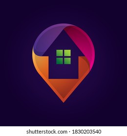 Home Point Logo Design Template