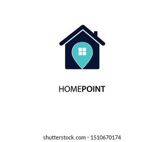 Home Point logo template design vector