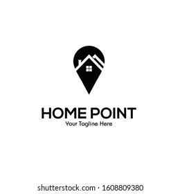 home point logo vector inspiration