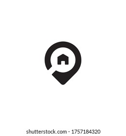 Home point on application, icon vector illustration on white background. 