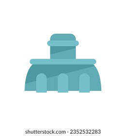 Home pool service icon flat vector. Cleaning repair. Care swim isolated