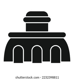 Icono de servicio de pool residencial vector simple. Limpiando la reparación. nadar