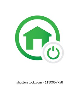 home power button vector icon