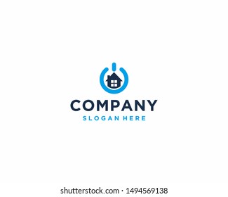 Home power logo design template