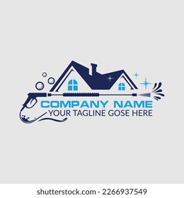 Home Pressure Wash And Cleaning Service logo stylized creative Logo design