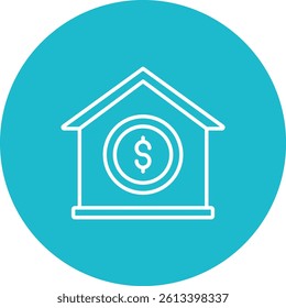 Home Price vector icon. Can be used for printing, mobile and web applications.