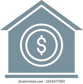 Home Price vector icon. Can be used for printing, mobile and web applications.