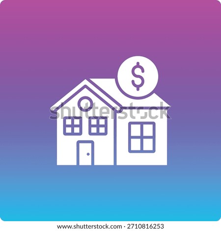 Home Price vector icon. Can be used for printing, mobile and web applications.