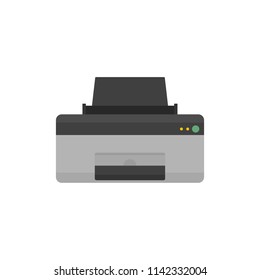 Home printer icon. Flat illustration of home printer vector icon for web isolated on white