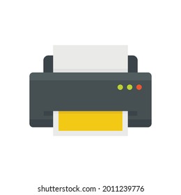 Home printer icon. Flat illustration of home printer vector icon isolated on white background