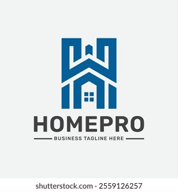 Home Pro Logo Design Vector Template 