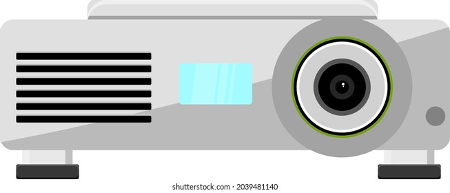 Projetor doméstico, ilustração, vetor sobre fundo branco.
