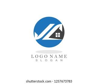 Home and property logo design template
