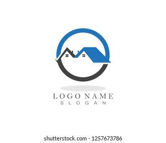 Home and property logo design template