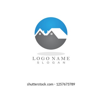 Home and property logo design template